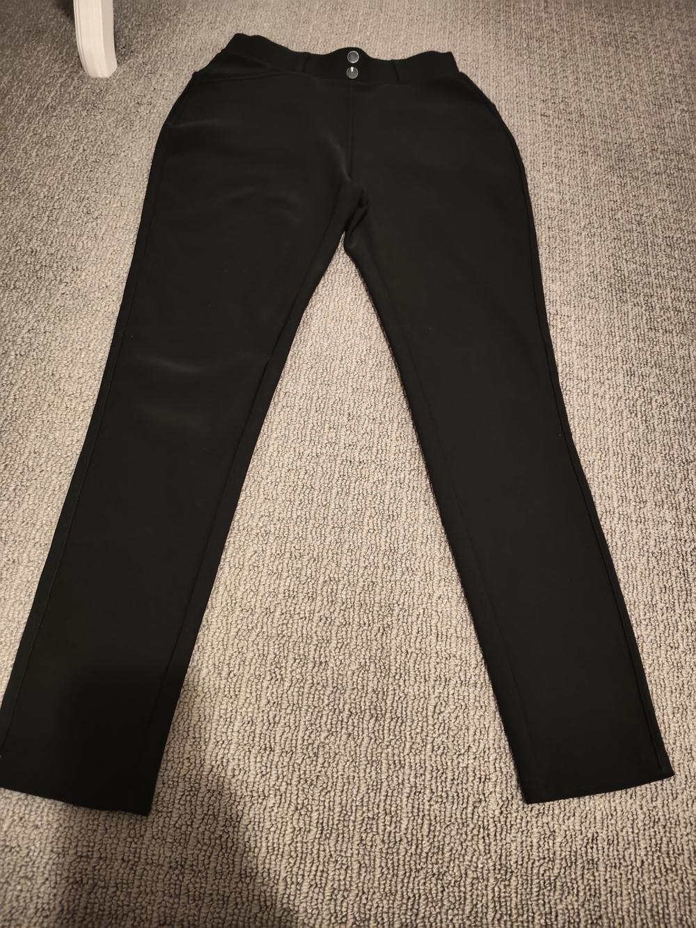 Classic Black Stretch Women's Pants - Sleek Everyday Trousers